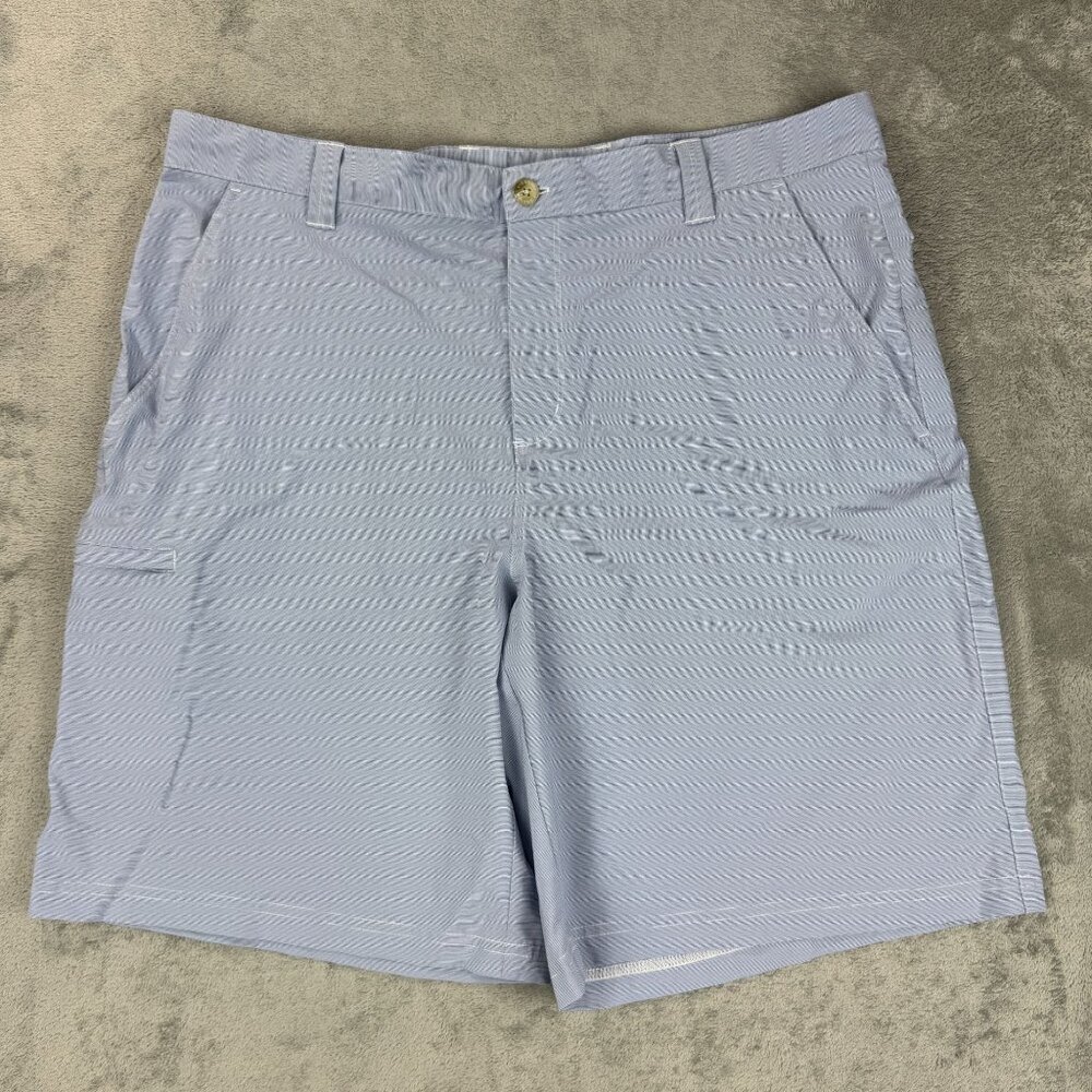 Columbia PFG Omni-Shield Fishing Light Blue Outdoor Shorts Stretch Lightweight